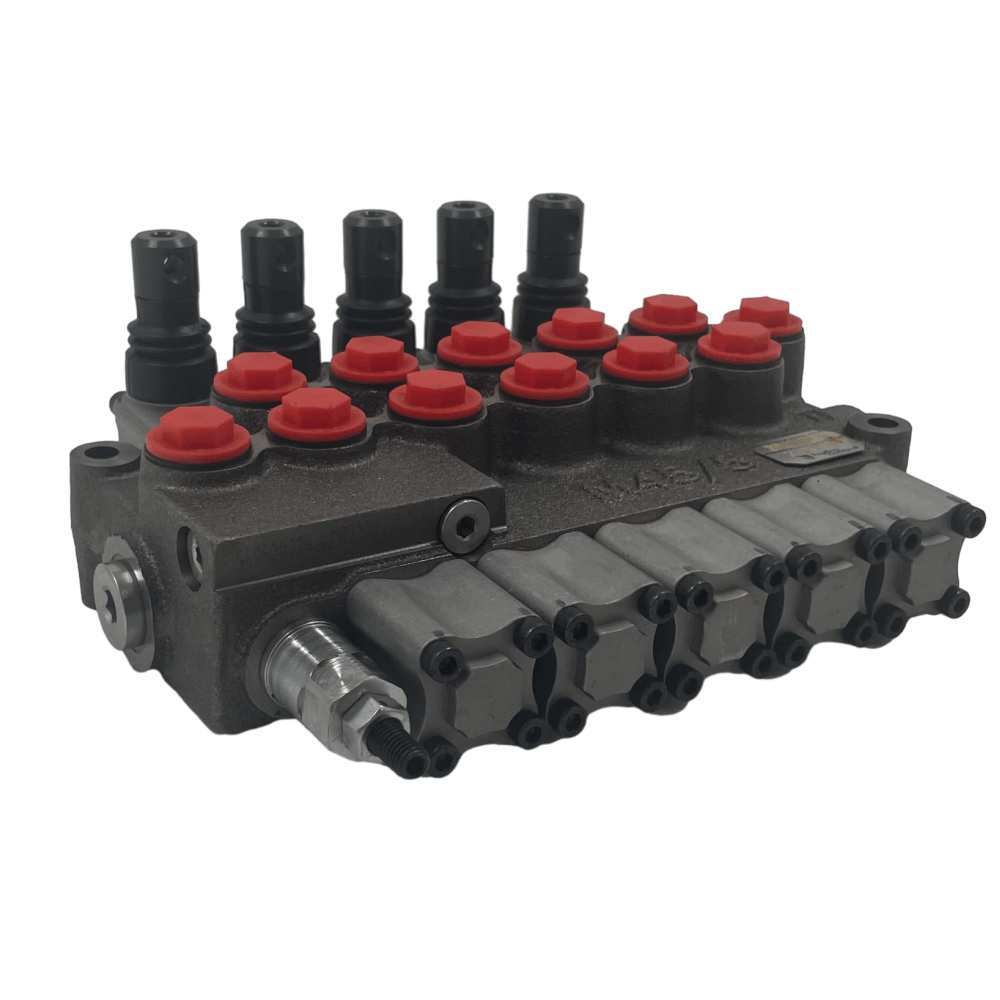 Open Center 5-Spule Hydraulisches Steuerventil Hydrocontrol HC-M45/5-IR301-(150) W002H002F001*5- AG02
