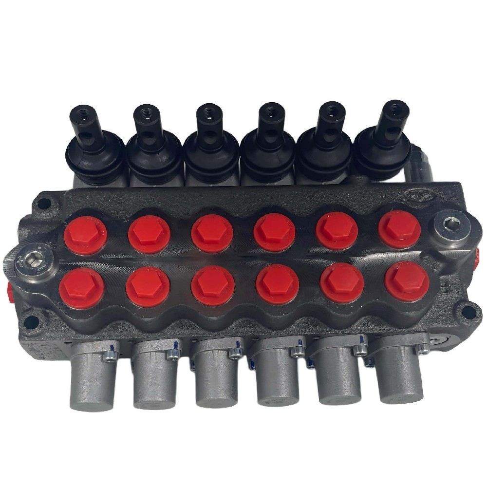 Walvoil SD5 / 6-P (KG3-160) / 18L / 18L / 18L / 18L / 18L / 18L / AET Handbuch 6 Spule Monoblock Richtungsventil 45L / min 315bar Schnitthydraulisches Ventil